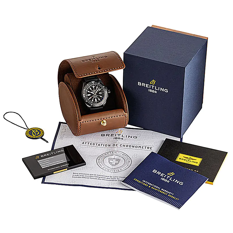 Produktfotos für Onlineshop Herren Armbanduhr in Lederetui miz Zertifikat
